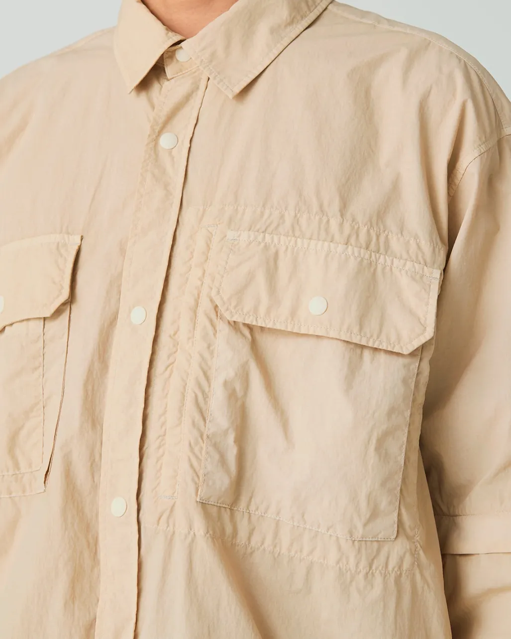 Garment Dyed Convertible Shirt