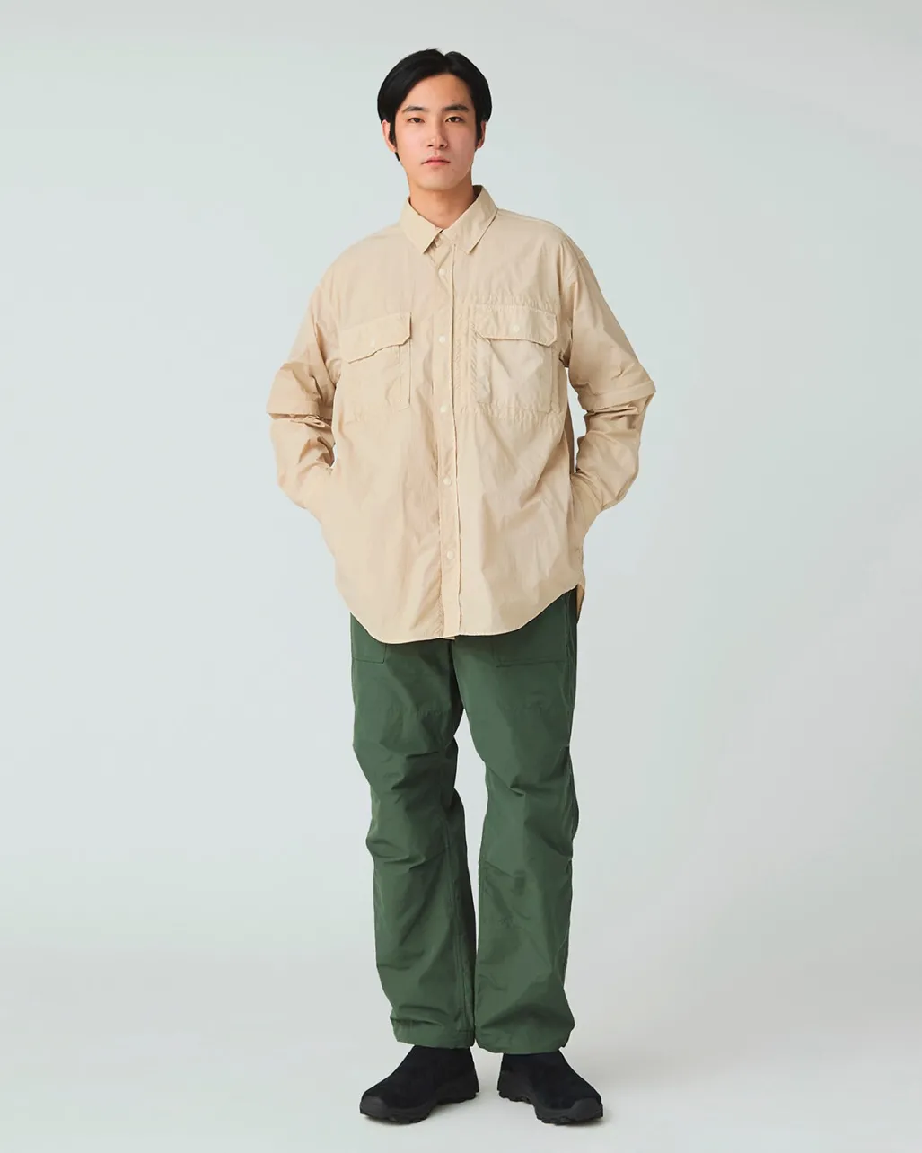 Garment Dyed Convertible Shirt