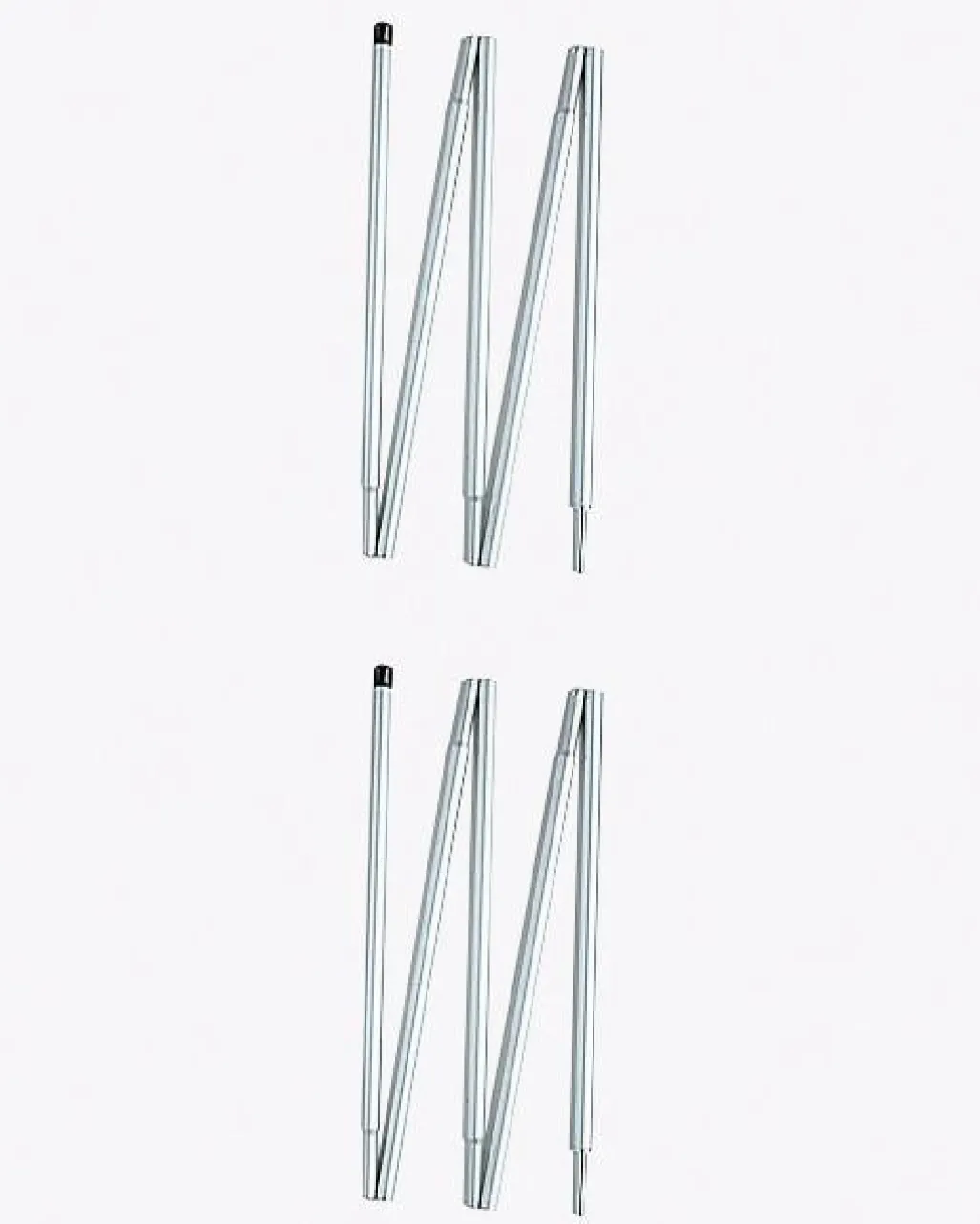 Light Tarp Pole 125cm 2pcs