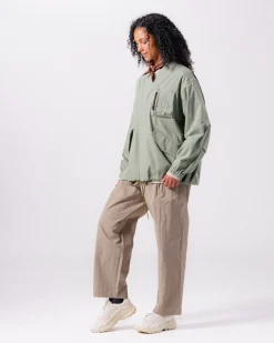 TAKIBI Herringbone Collarless Jacket