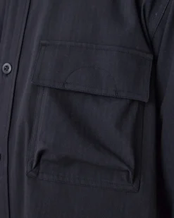 TAKIBI Herringbone Shirt Jacket